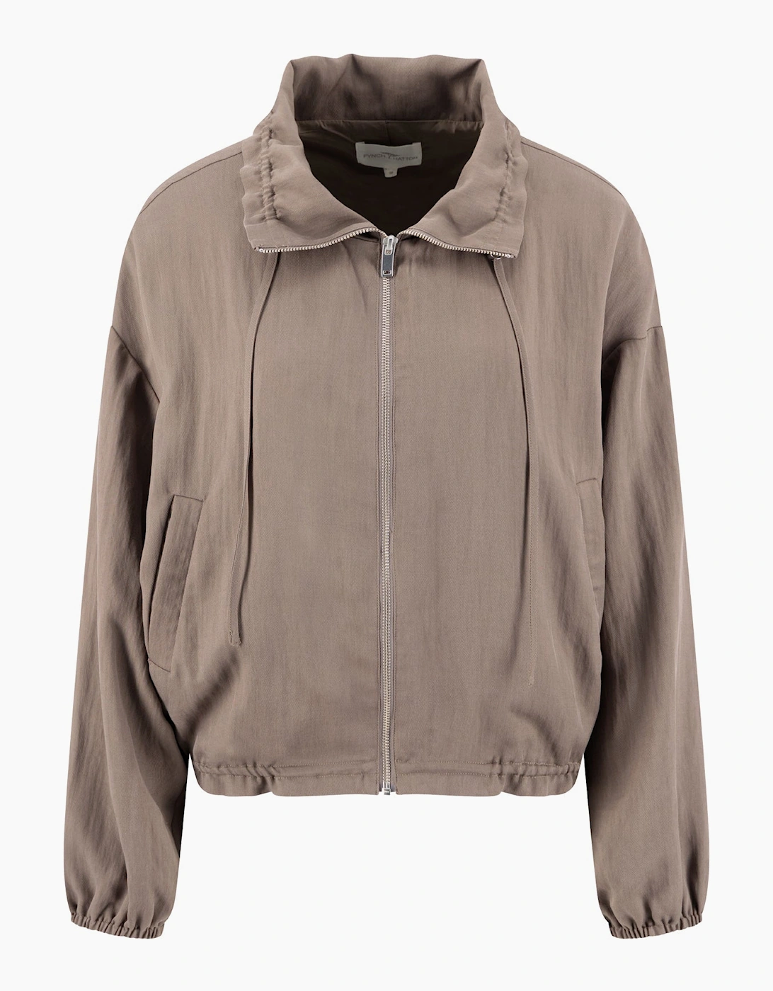 Soft twill jacket in truffle brown