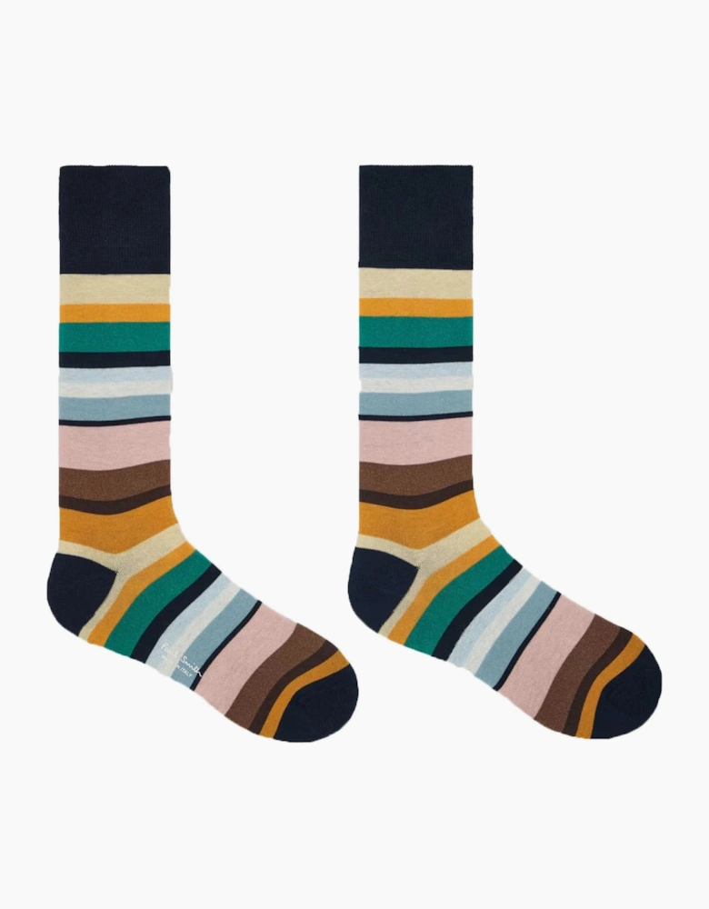 PAUL SMITH MAREK STRIPE SOCK MULTI STRIPE