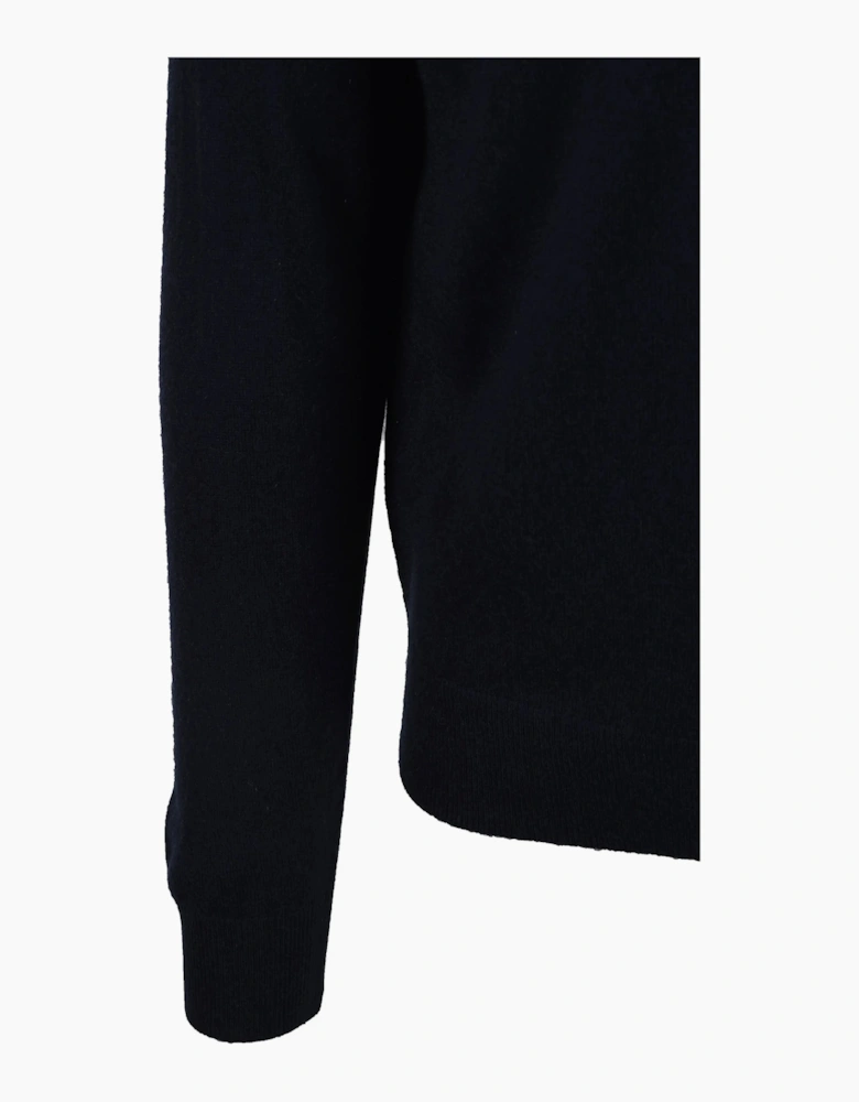 BOSS BLACK HEMARLO HALF ZIP KNITWEAR DARK BLUE