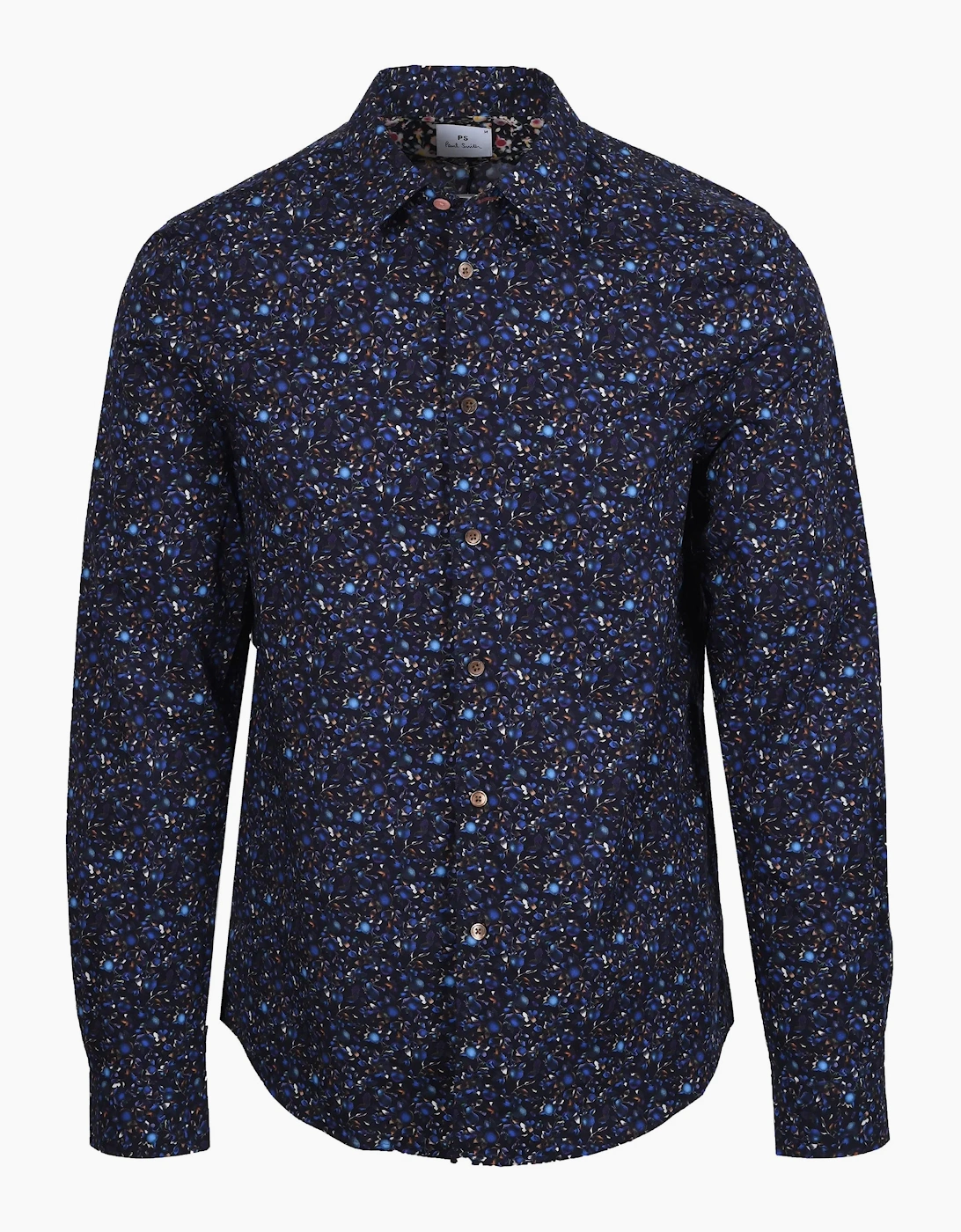 PAUL SMITH PATTERNED LS TAILORED FIT SHIRT BLUE, 4 of 3
