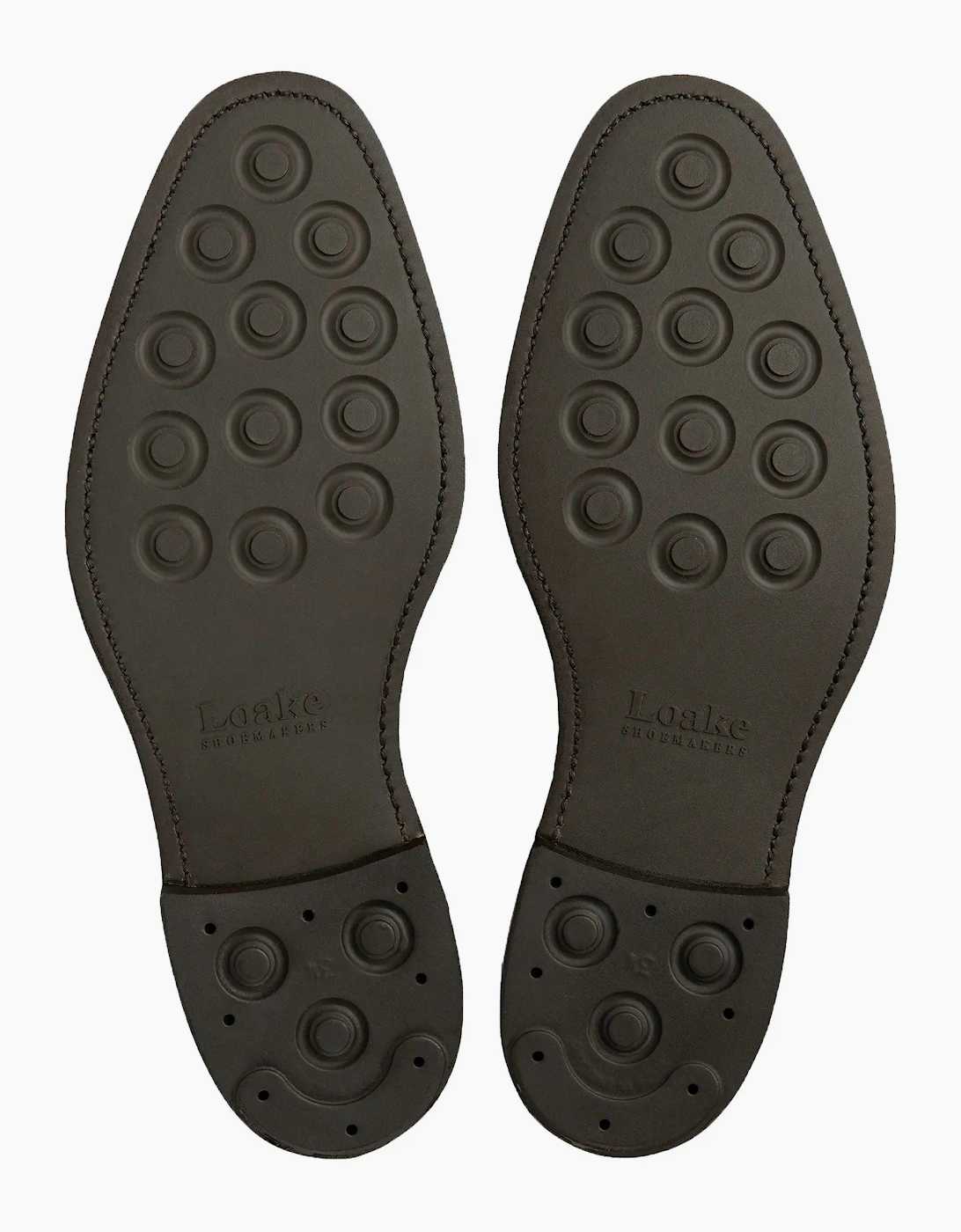 LOAKE 356 APRON SADDLE LOAFER DARK BROWN SUEDE