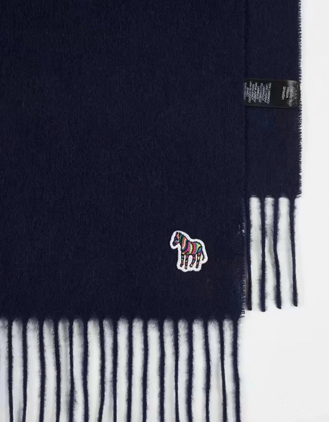 PAUL SMITH ZEBRA SCARF NAVY