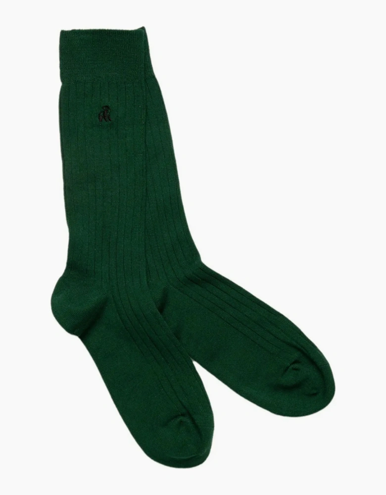 SWOLE PANDA SOCKS RACING GREEN