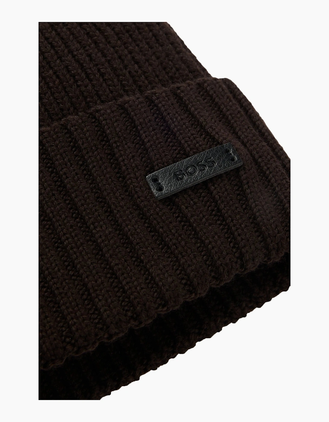 Boss Black Fati Beanie Dark Brown