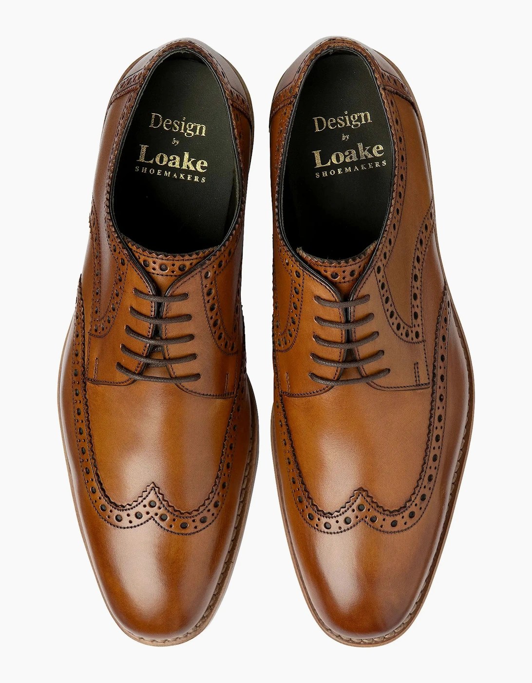 Loake RANKIN DERBY CALF BROGUE TAN