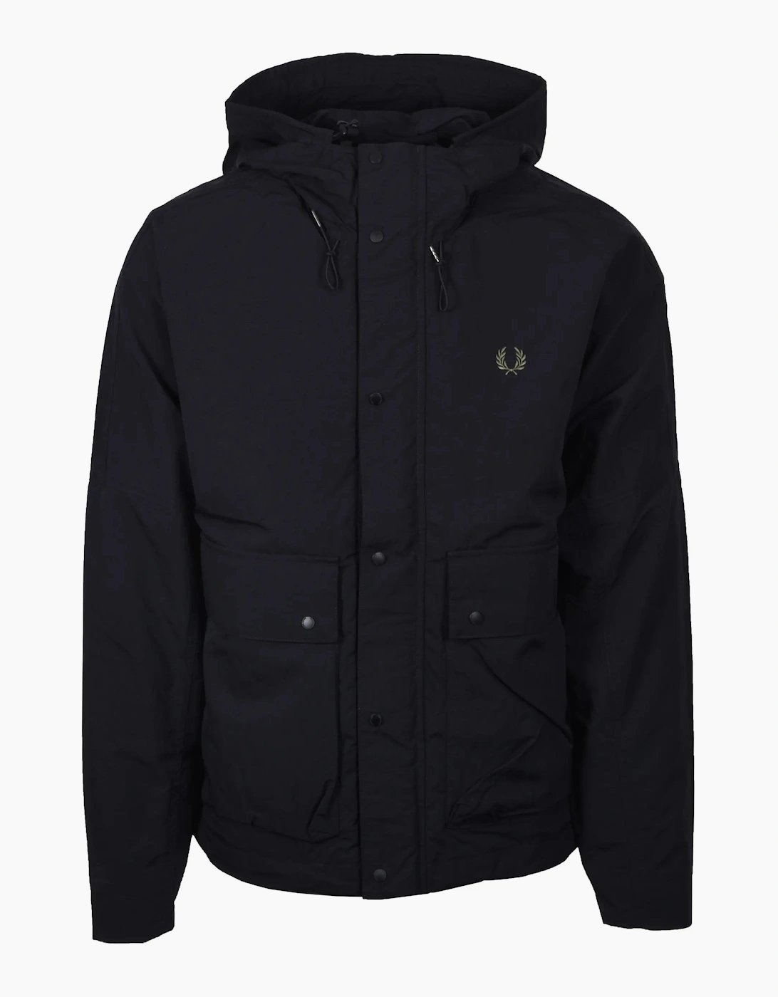 FRED PERRY CROPPED RIPSTOP PARKA BLACK, 6 of 5