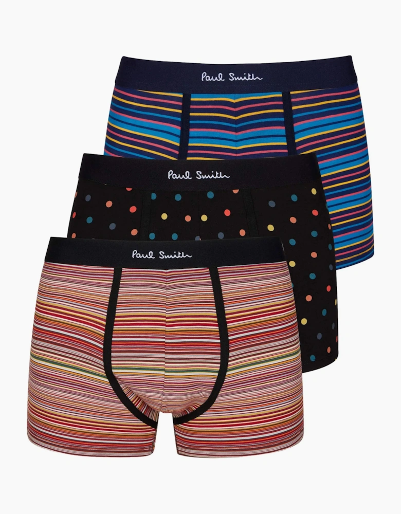PAUL SMITH 3 PK BOXER SHORTS SPOT/STRIPE/MULTI