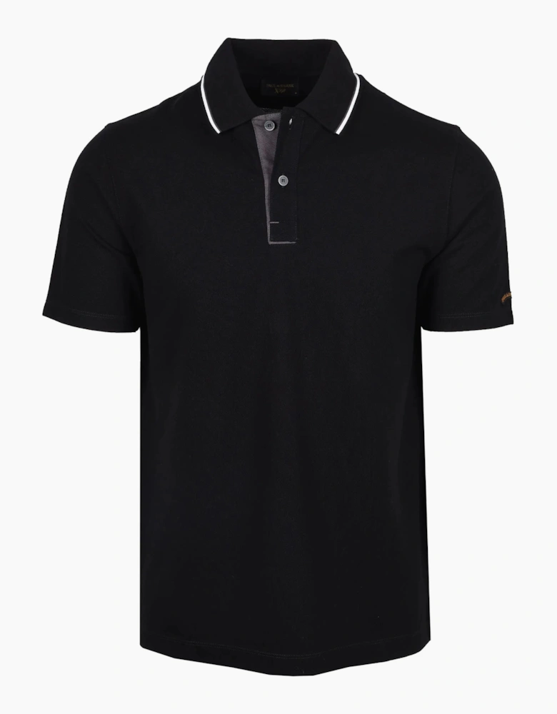 Paul & Shark Tipped Polo Shirt Black