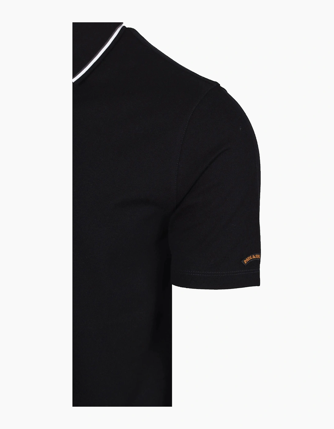 Paul & Shark Tipped Polo Shirt Black