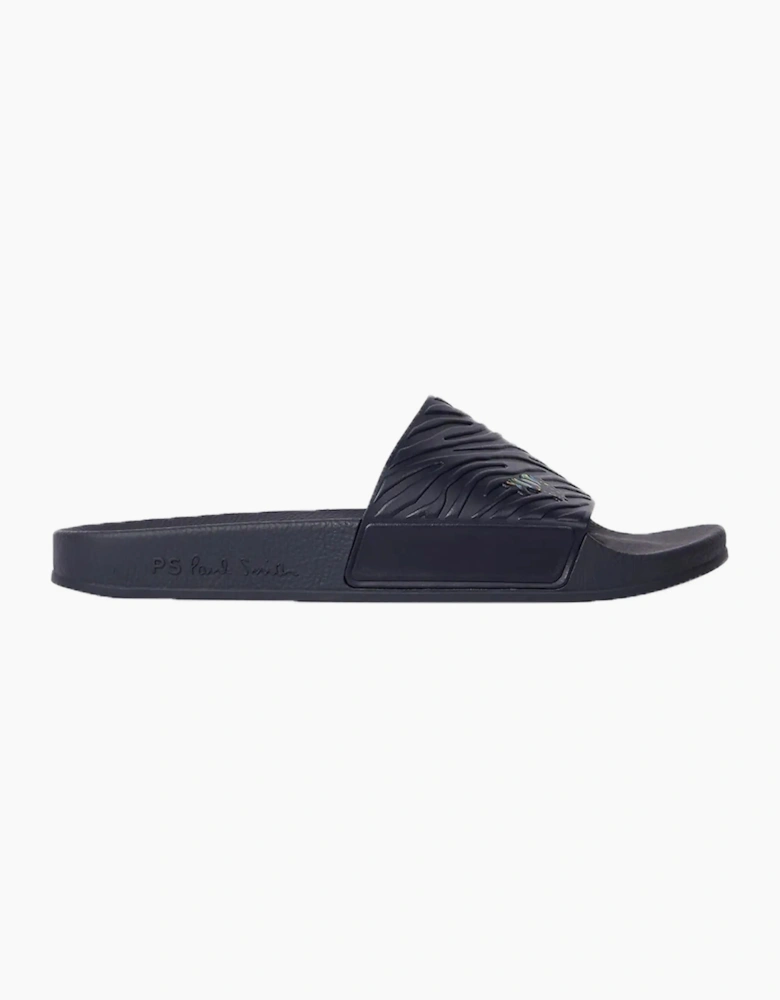 PAUL SMITH ZEBRA LOGO SLIDERS NAVY