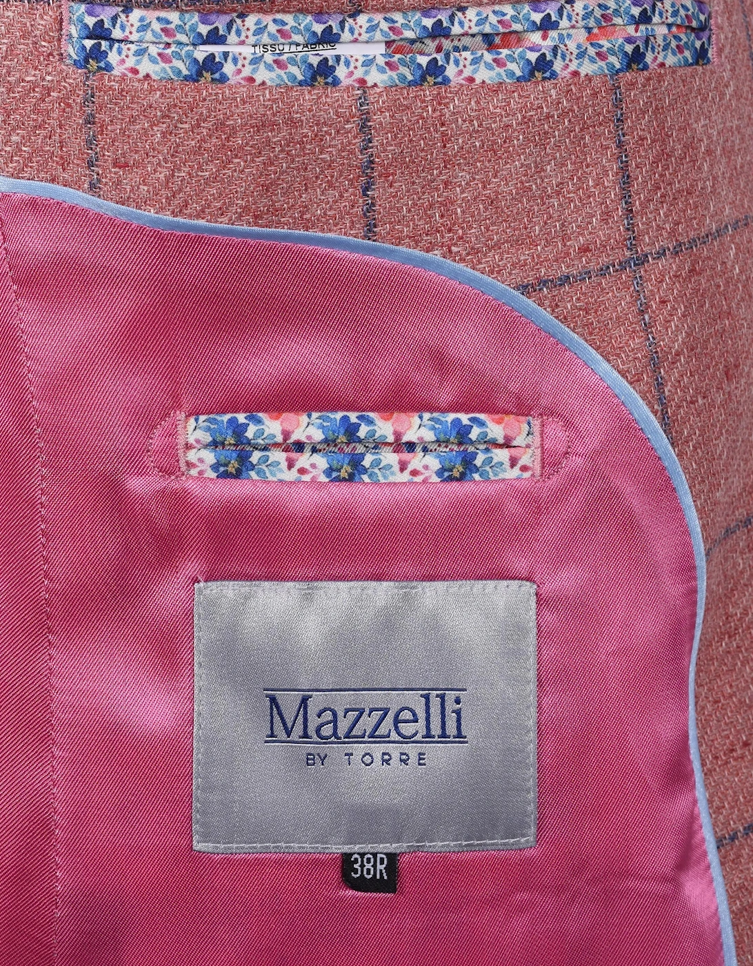 MAZZELLI JACKET PINK/BLUE CHECK