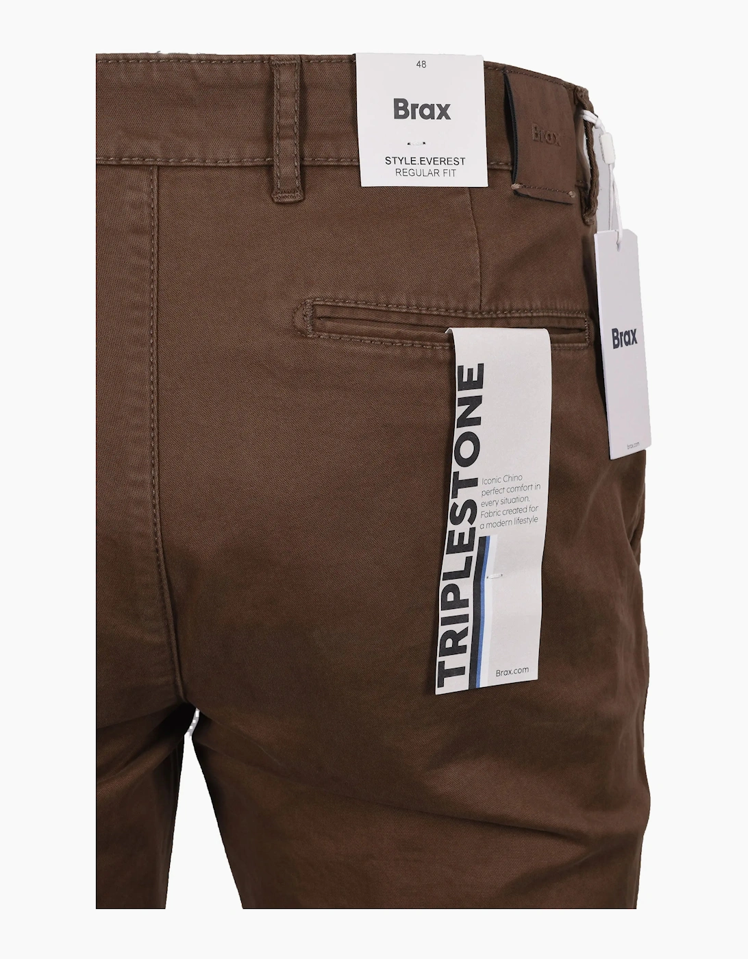 Brax Everest Cotton Chino Brown, 4 of 3