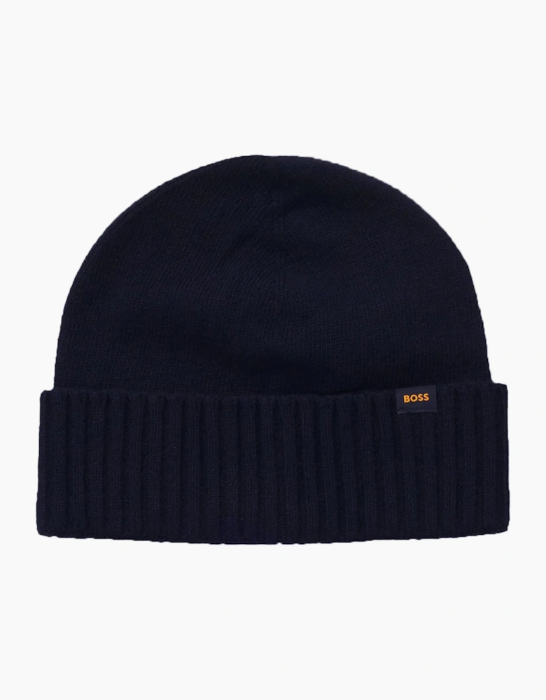 Boss Orange Kalipso Knitted Hat and Gloves Set Dark Blue