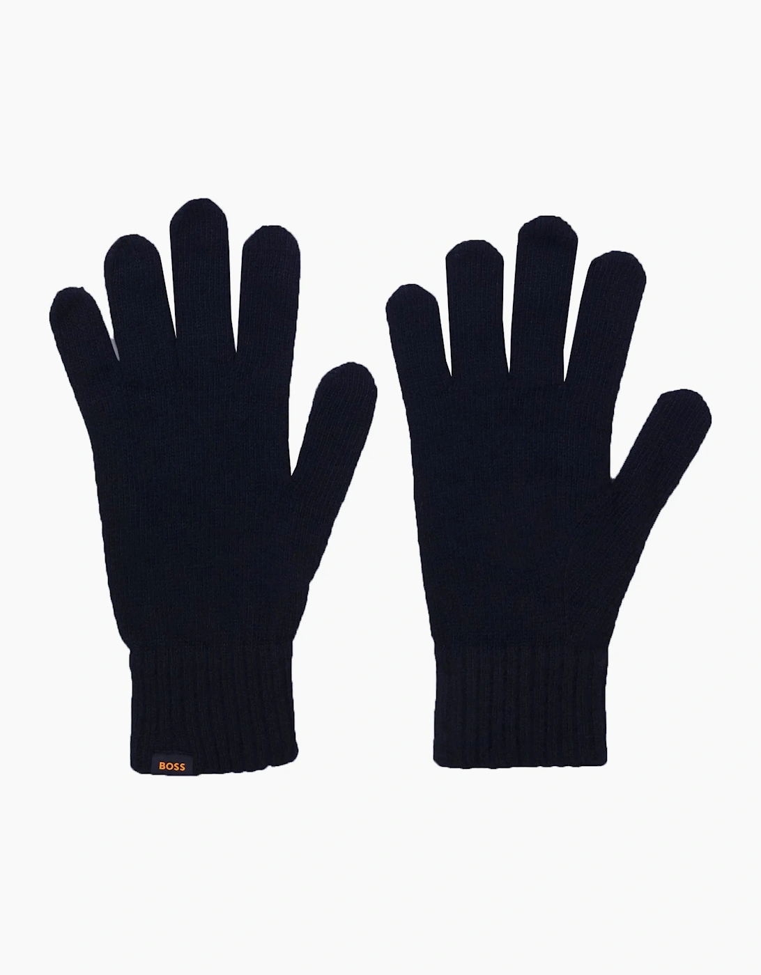 Boss Orange Kalipso Knitted Hat and Gloves Set Dark Blue