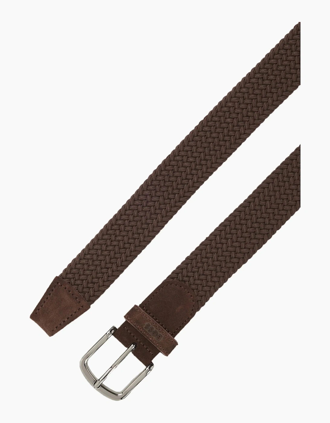 Boss Black Sash Woven Belt Dark Brown