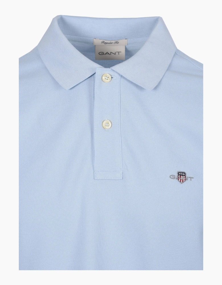 GANT REG SHIELD SS PIQUE POLO SHIRT FRESH BLUE
