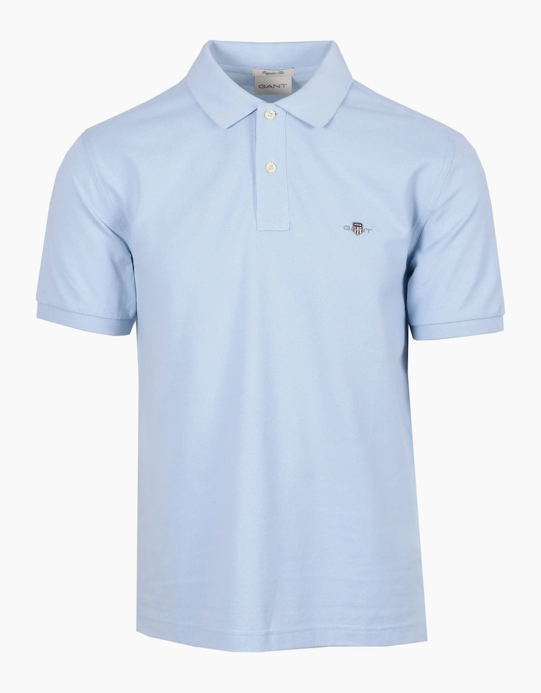 GANT REG SHIELD SS PIQUE POLO SHIRT FRESH BLUE