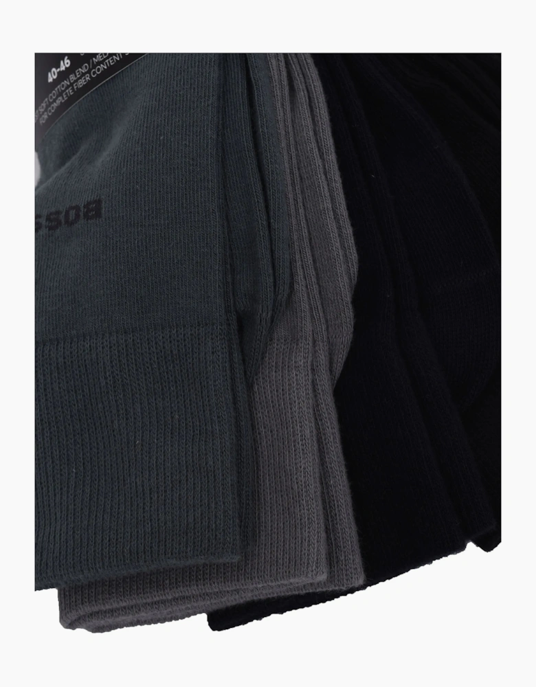 Boss Black 5 Pack Socks Grey/Black