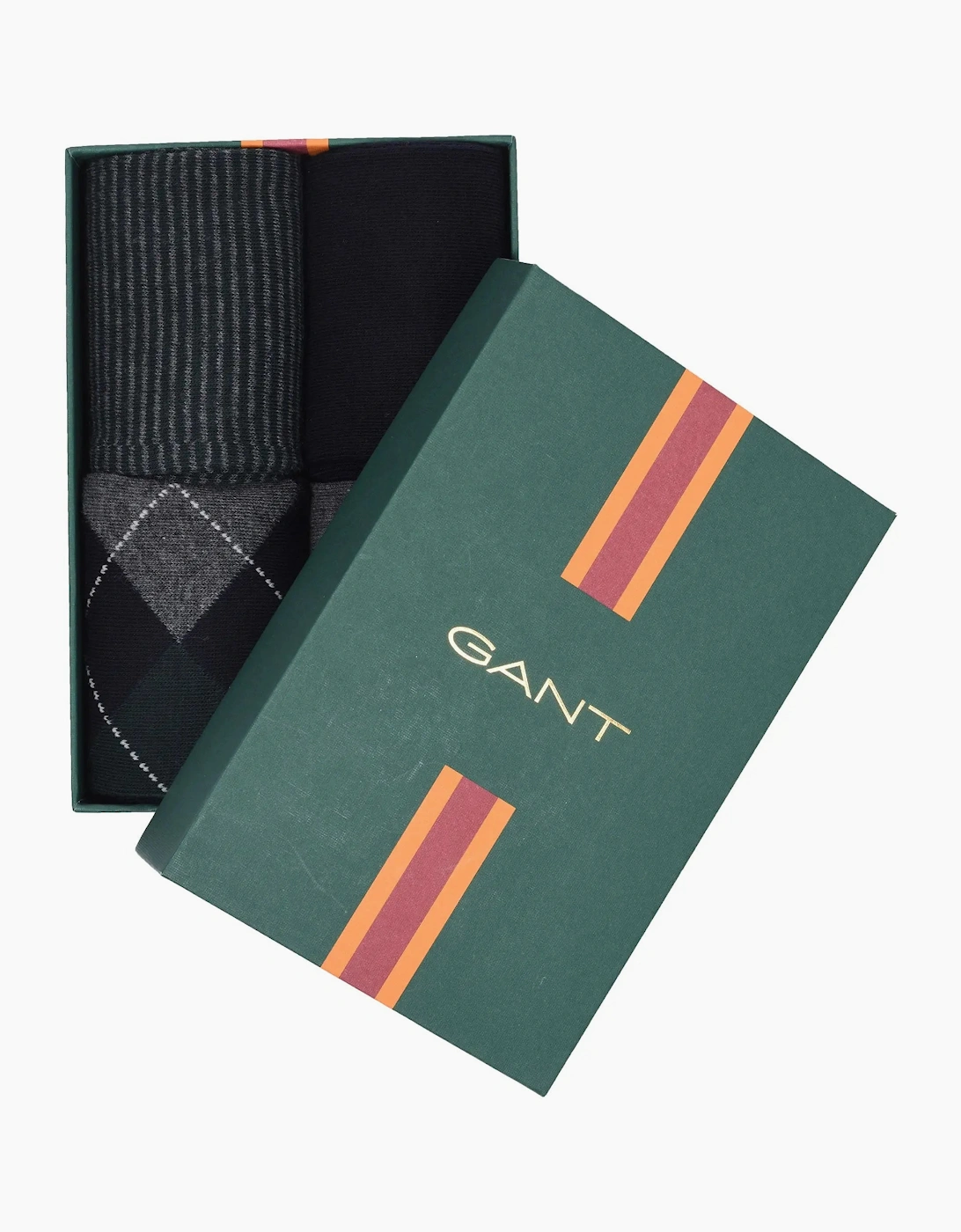 Gant Argyle & Stripe 4pk Socks Marine
