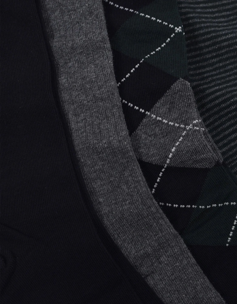 Gant Argyle & Stripe 4pk Socks Marine
