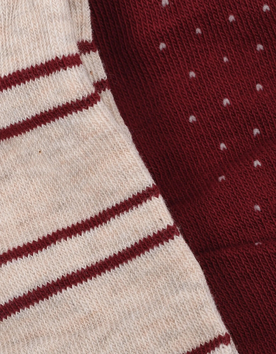 Gant Stripe and Mini Dot 2pk Socks Plumped Red