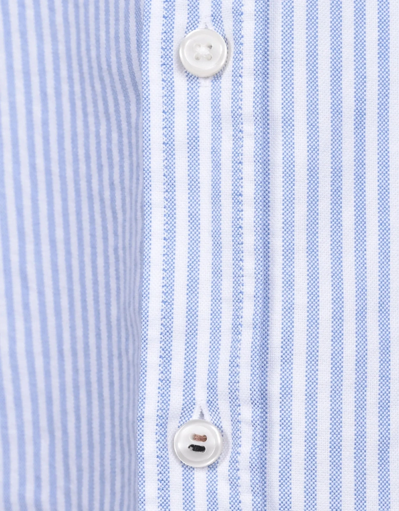 Boss Black H Liam Stripe Oxford Shirt Light Pastel Blue