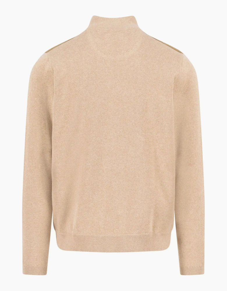Fynch-Hatton Full-Zip Knitwear Taupe