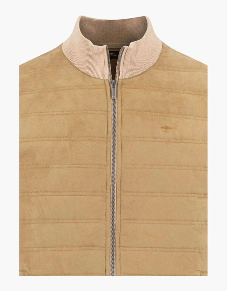Fynch-Hatton Full-Zip Knitwear Taupe