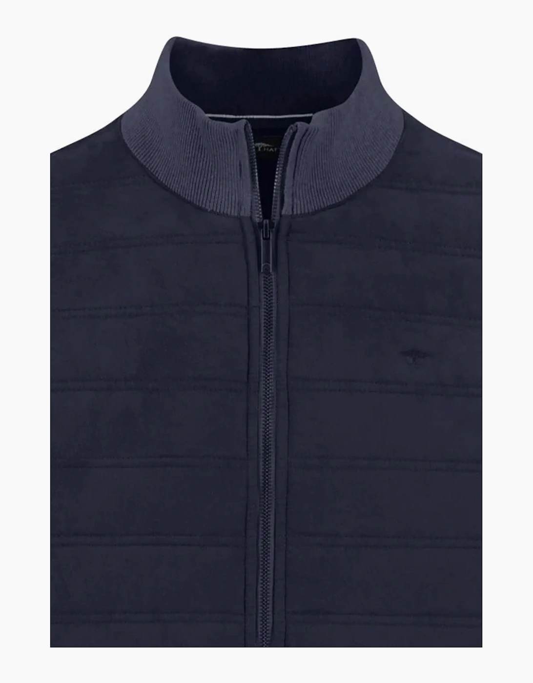 Fynch-Hatton Full-Zip Knitwear Navy