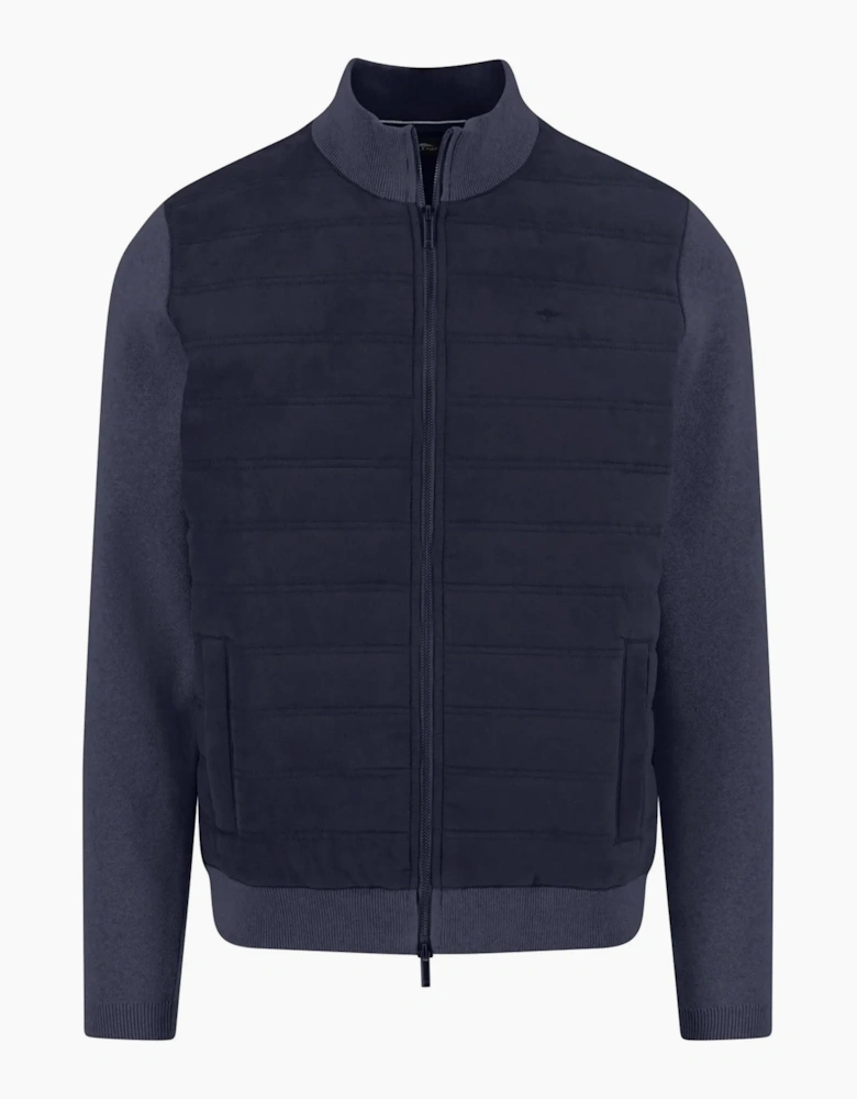 Fynch-Hatton Full-Zip Knitwear Navy