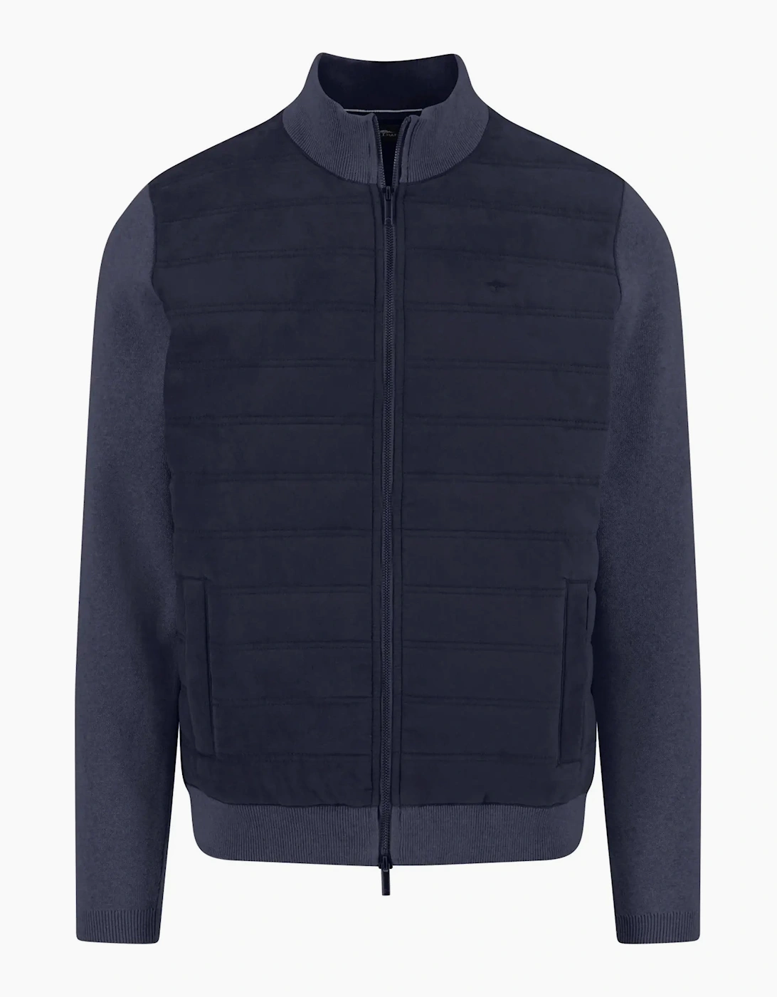 Fynch-Hatton Full-Zip Knitwear Navy, 4 of 3
