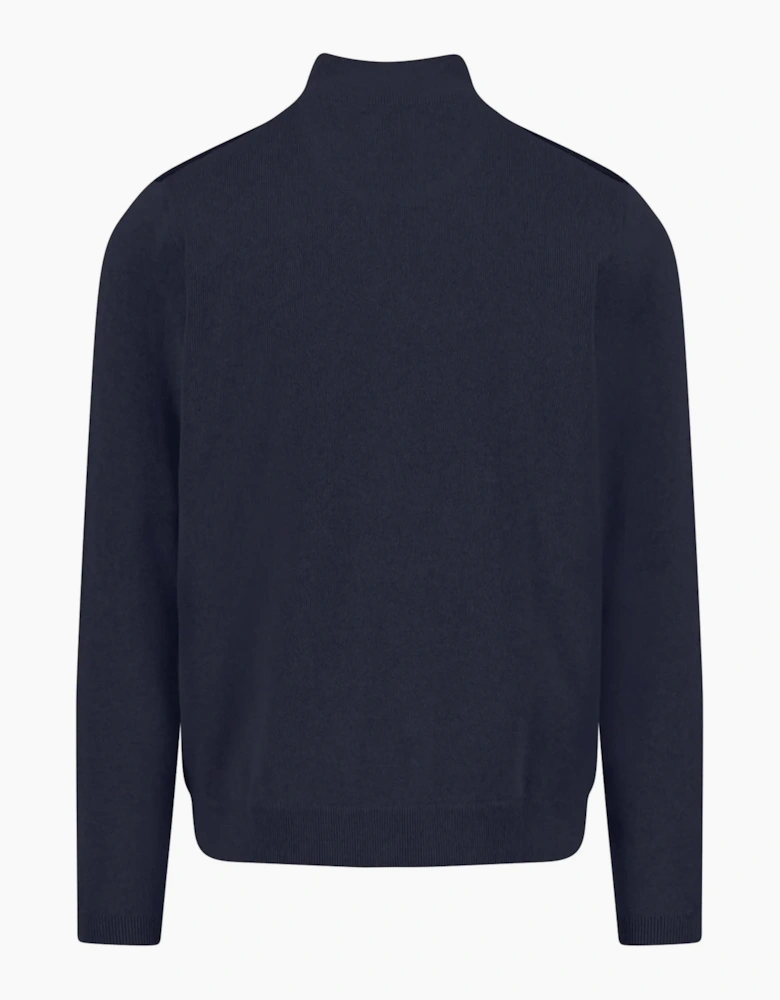Fynch-Hatton Full-Zip Knitwear Navy