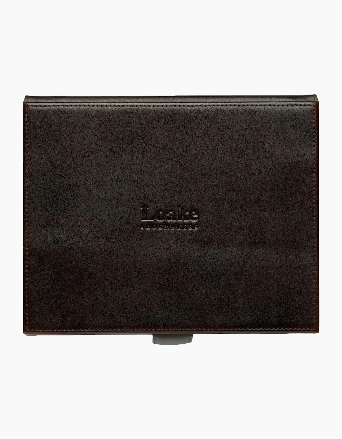 Loake Small Leather Luxury Valet Box Brown