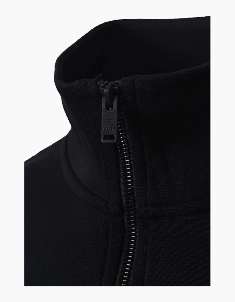 Boss Orange ZETRUST Half Zip SWEATSHIRT BLACK
