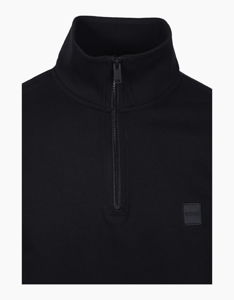 Boss Orange ZETRUST Half Zip SWEATSHIRT BLACK