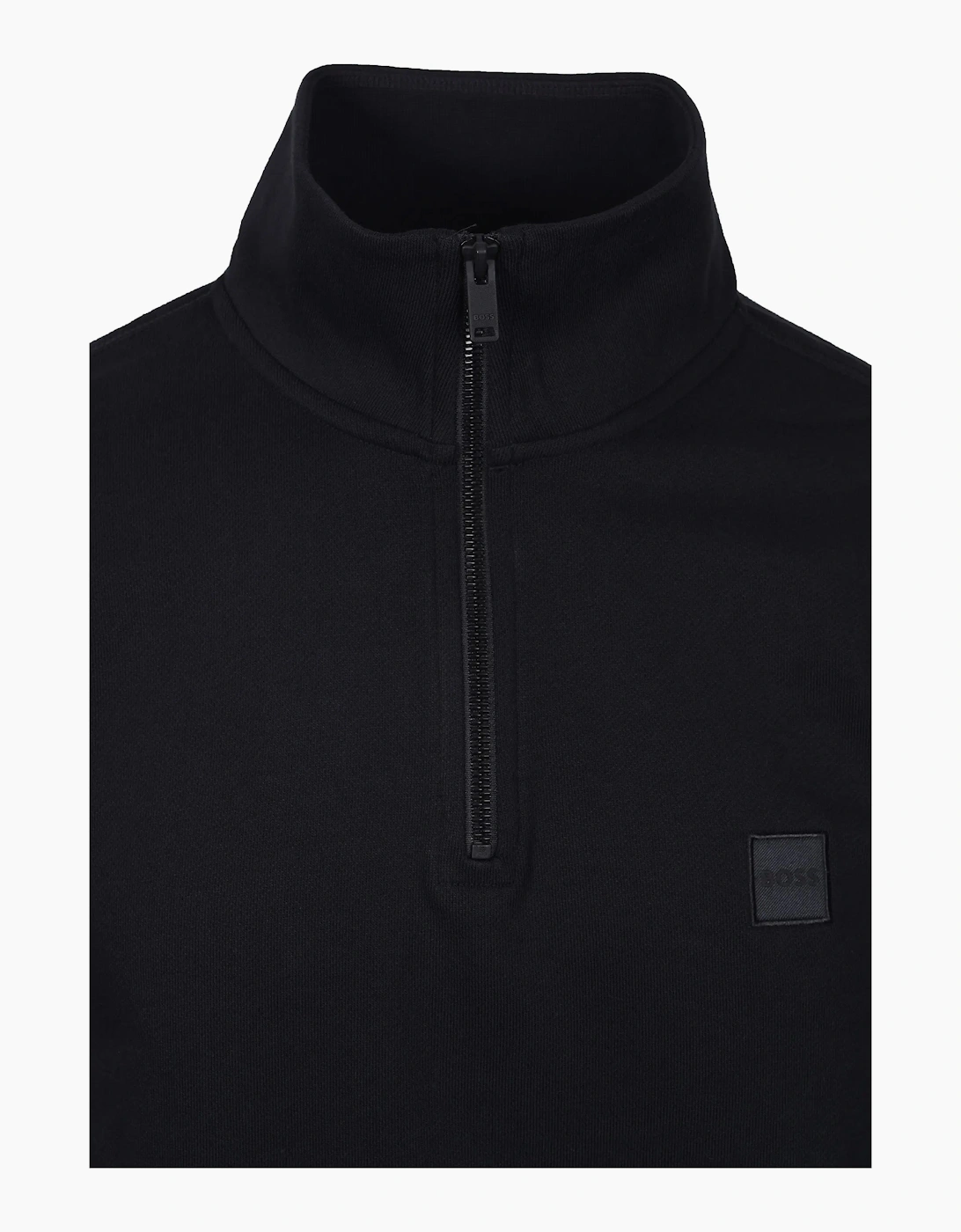 Boss Orange ZETRUST Half Zip SWEATSHIRT BLACK