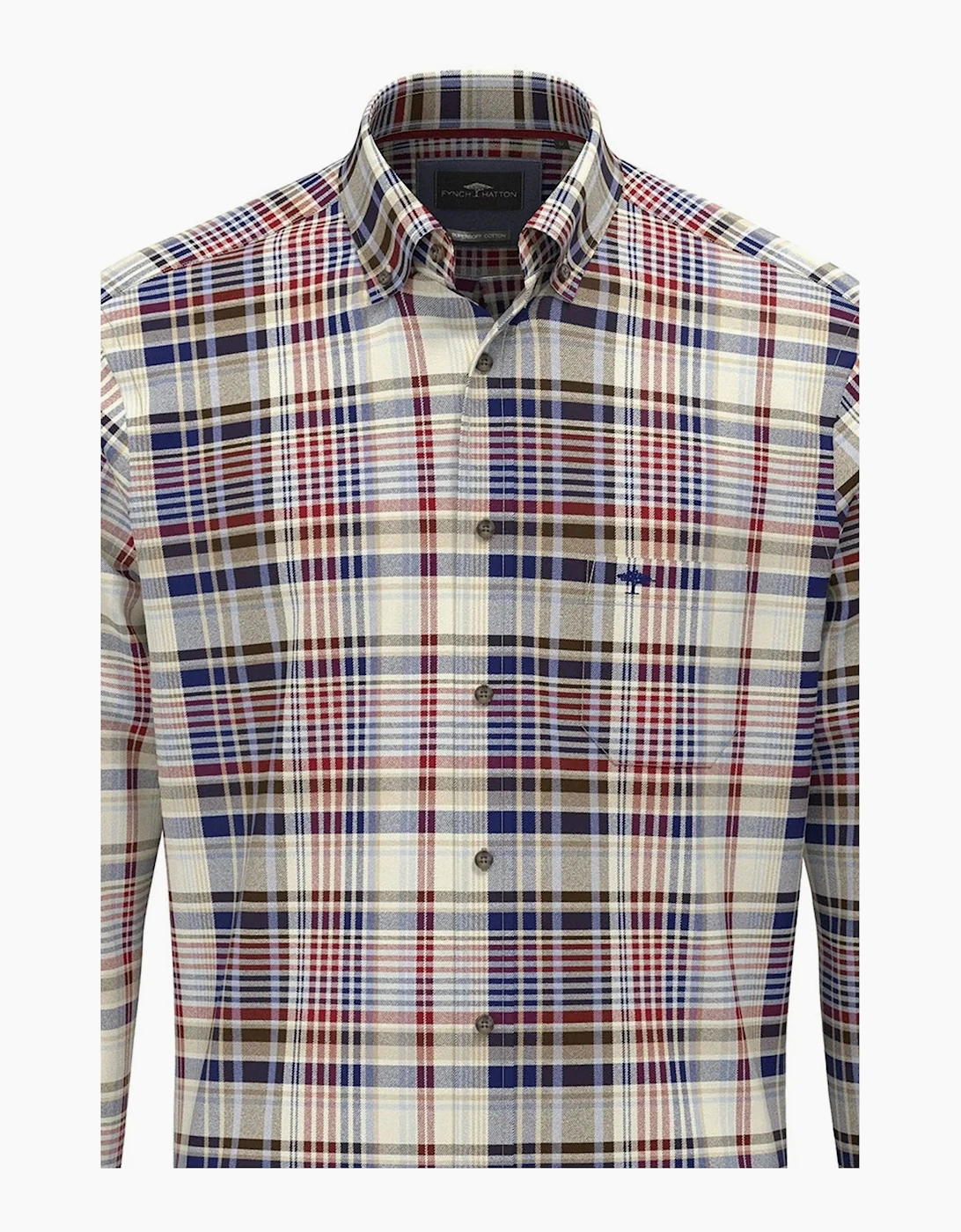 Fynch-Hatton Long Sleeve Shirt Garnet Red