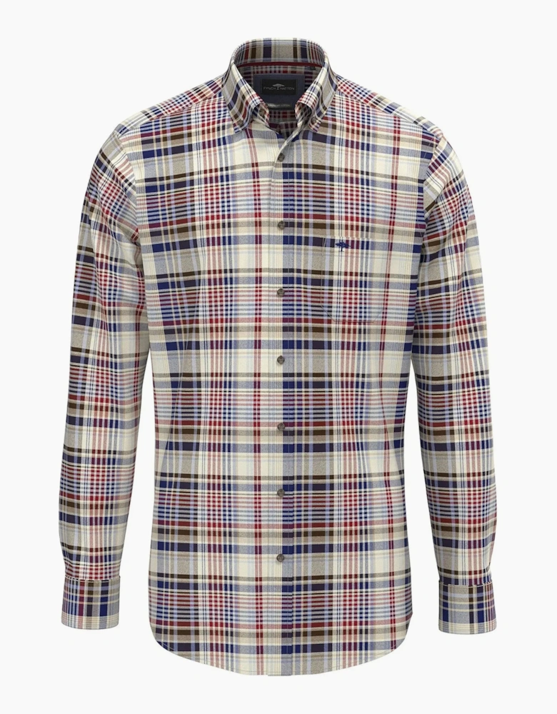 Fynch-Hatton Long Sleeve Shirt Garnet Red