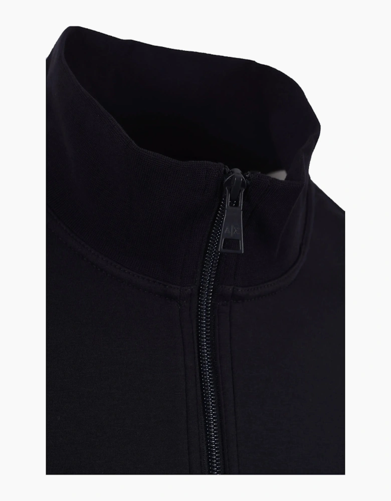 Armani Exchange Half Zip Sweatshirt Deep Navy