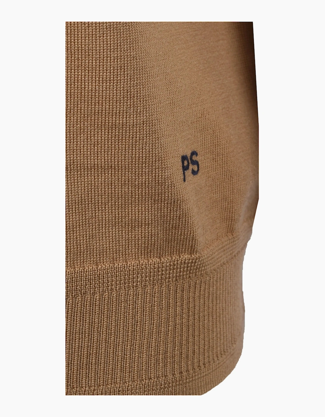 PAUL SMITH MERINO SWEATER SS POLO BEIGE