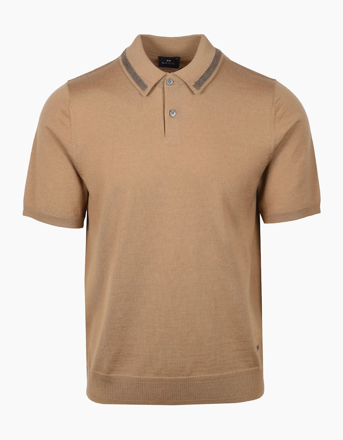 PAUL SMITH MERINO SWEATER SS POLO BEIGE, 4 of 3