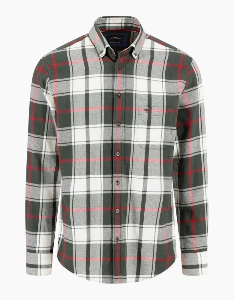 Fynch-Hatton Long Sleeved Shirt Dark Ivy
