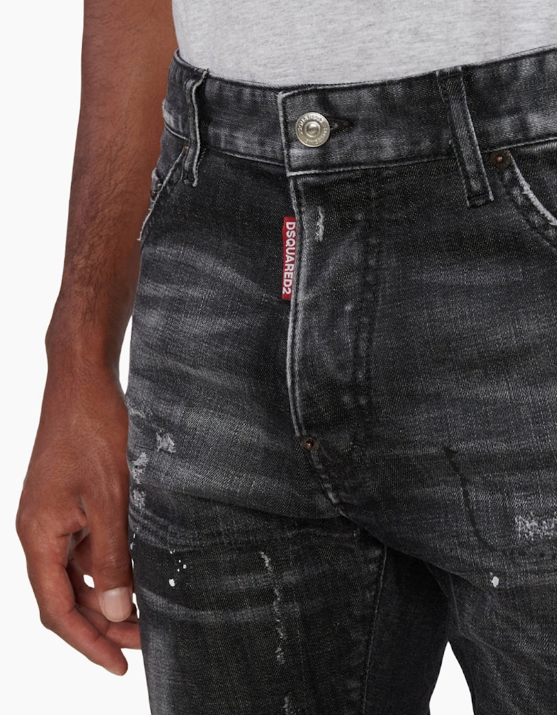 Dsquared2 Cool Guy Jean Black Ripped Wash Jeans¬†
