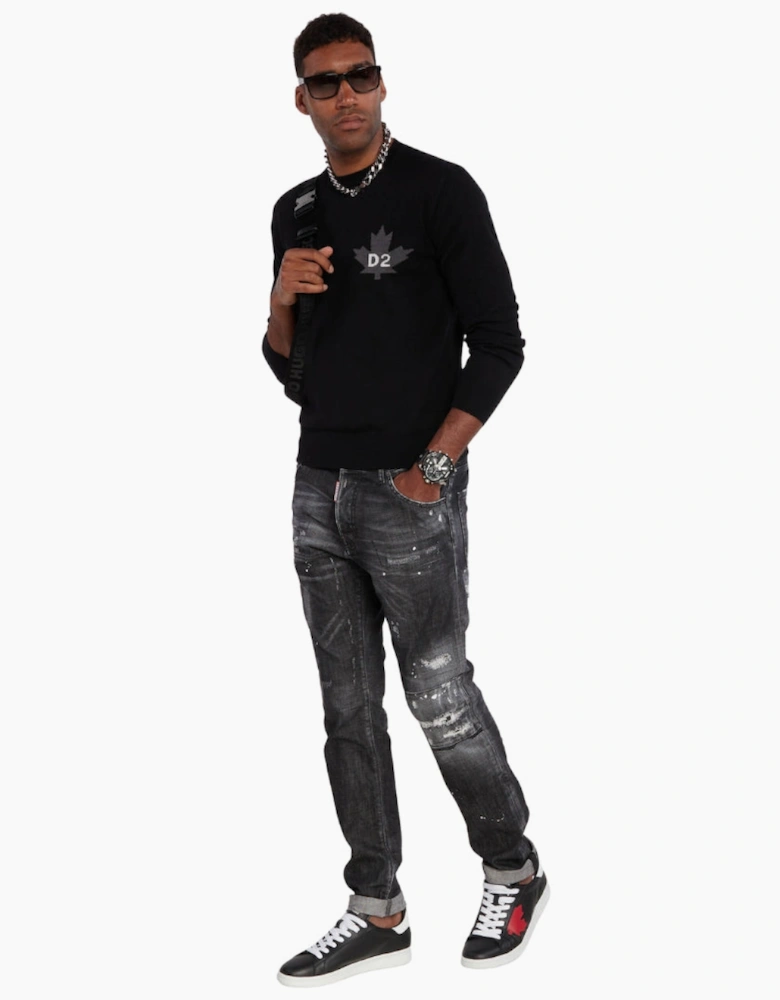 Dsquared2 Cool Guy Jean Black Ripped Wash Jeans¬†
