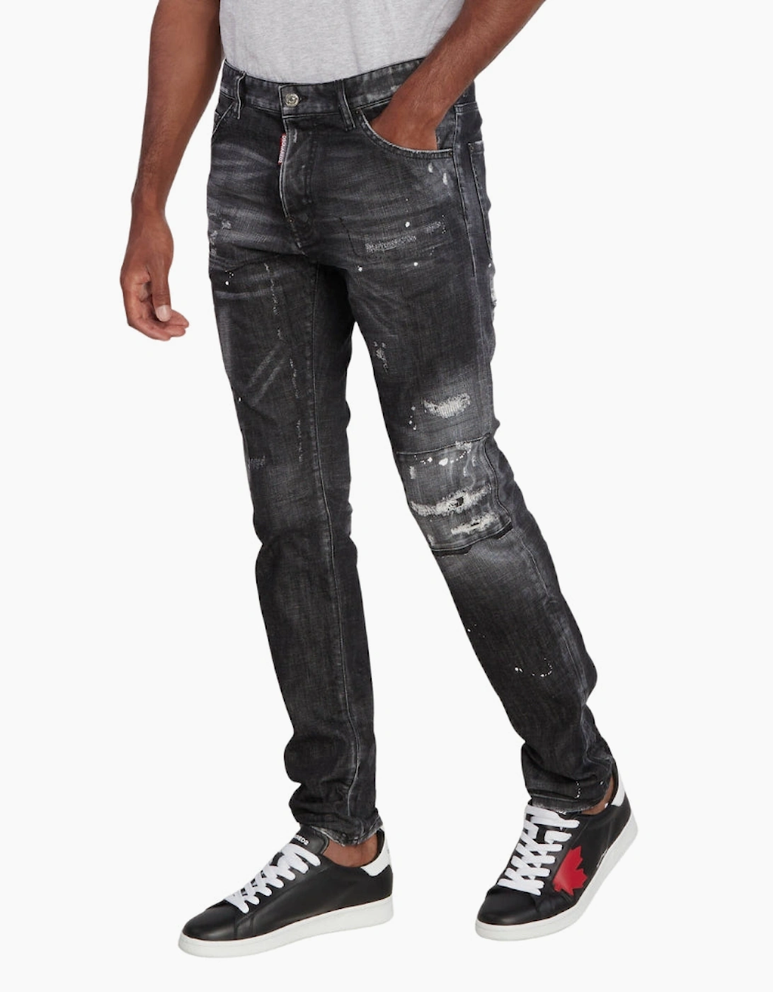 Dsquared2 Cool Guy Jean Black Ripped Wash Jeans¬†