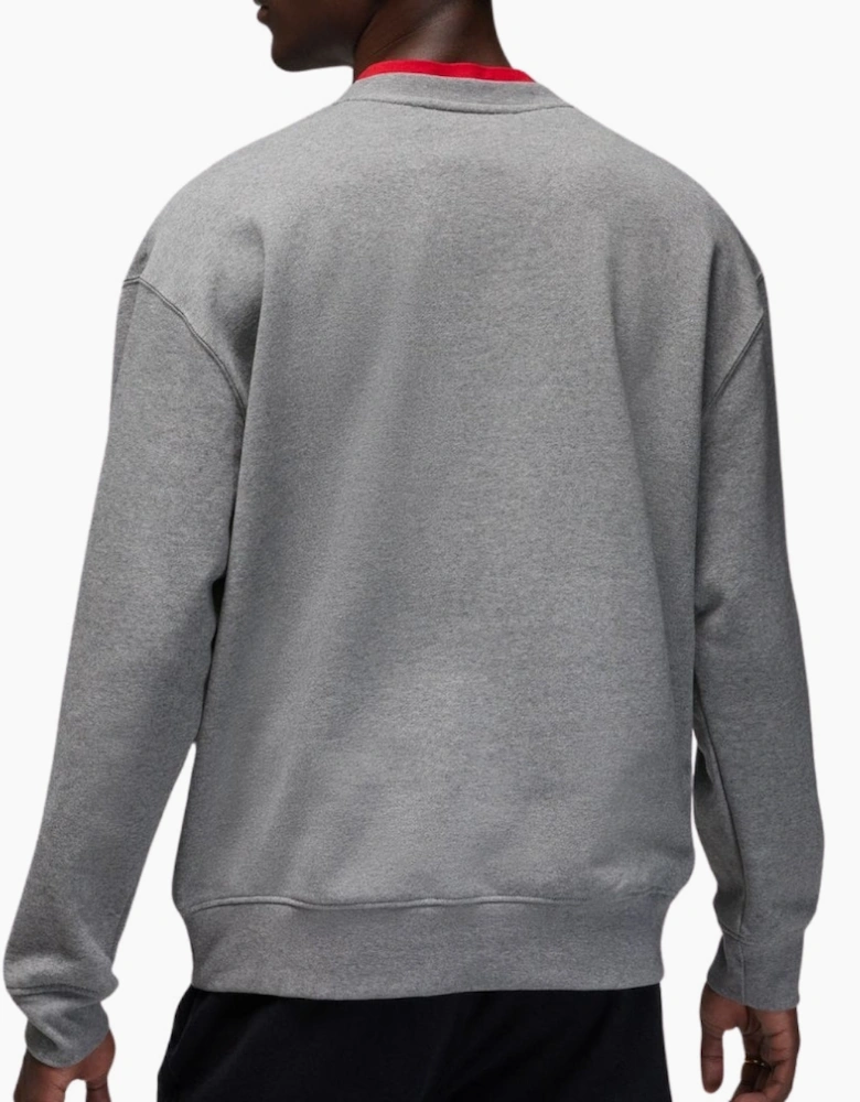 Nike Small Box Jordan Logo Plain Grey Sweatshirt