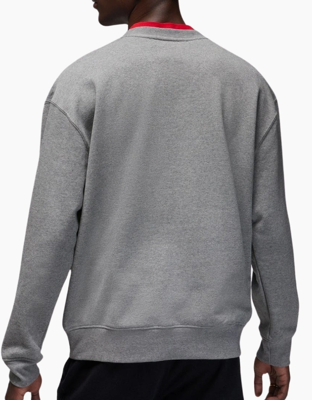 Nike Small Box Jordan Logo Plain Grey Sweatshirt