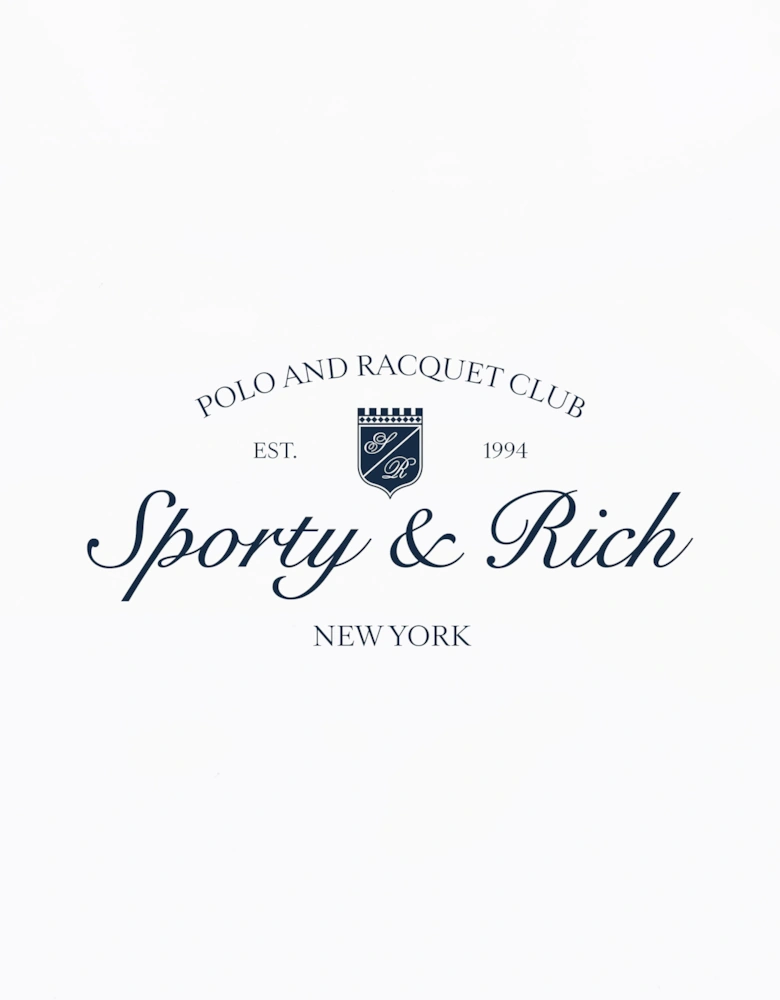 Sporty & Rich Kids Syracuse Crewneck Sweatshirt in White