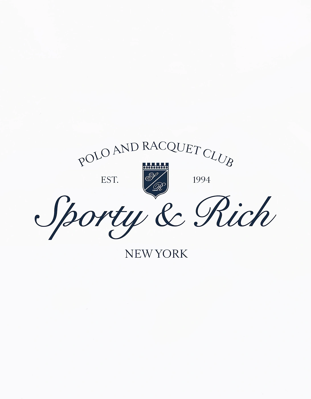 Sporty & Rich Kids Syracuse Crewneck Sweatshirt in White