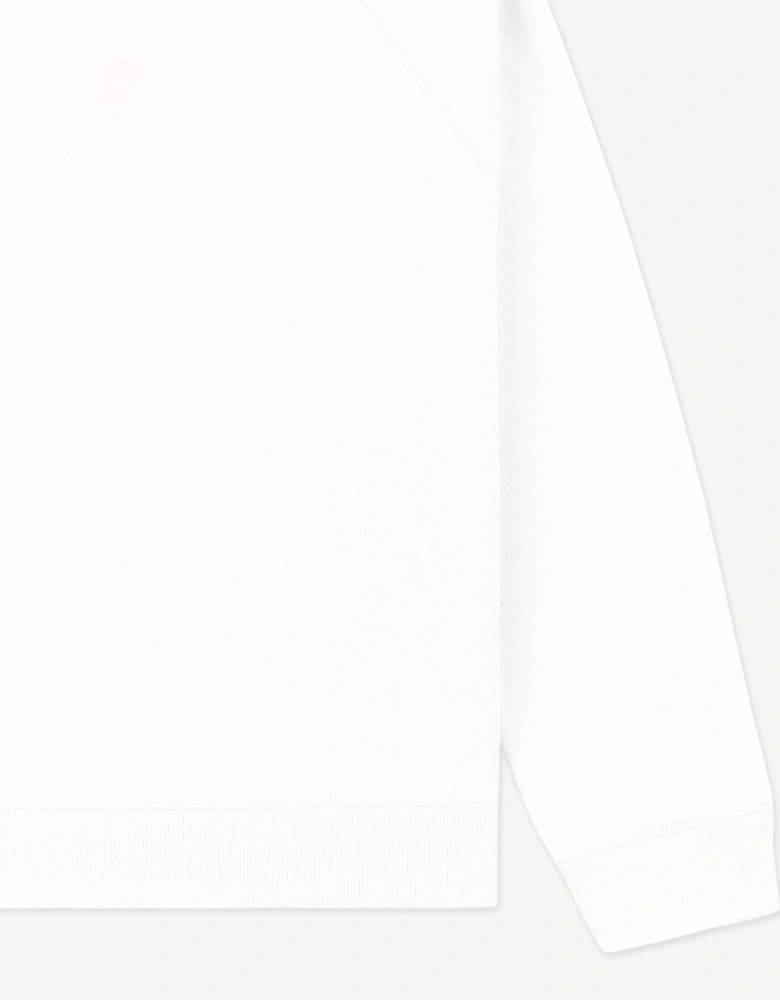 Sporty & Rich Kids Syracuse Crewneck Sweatshirt in White